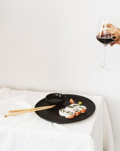 Assiette à salade plate en grès | Edan 23 cm (Lot de 4)